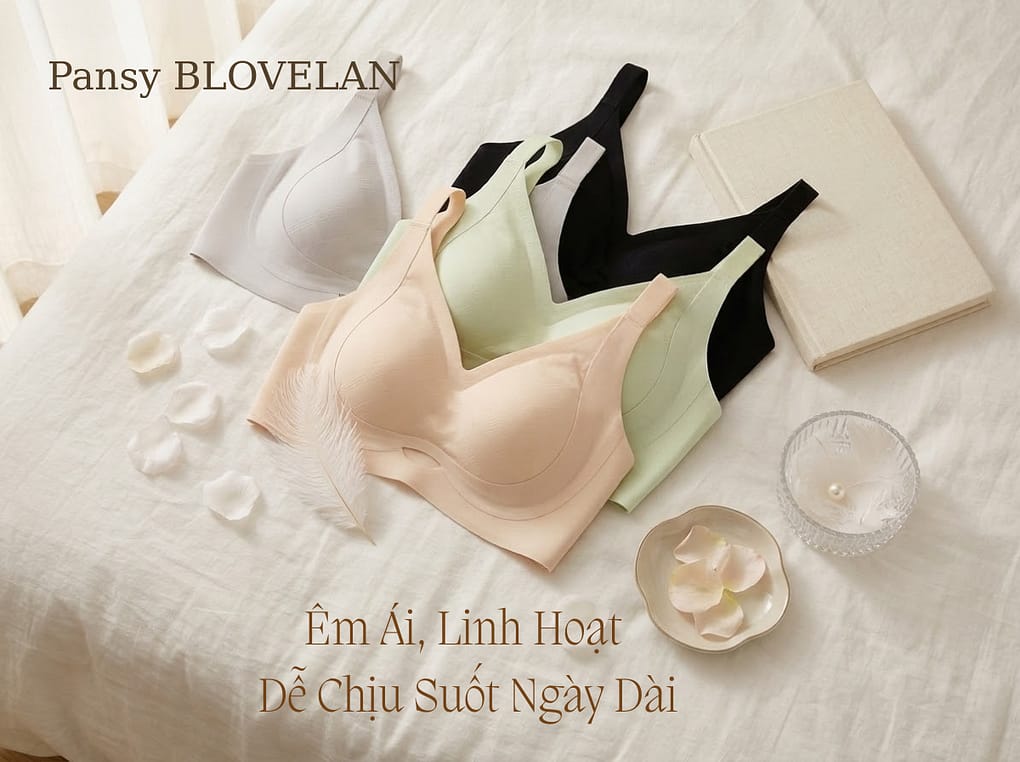 Áo Ngực Định Hình Pansy BLOVELAN – Êm Ái, Linh Hoạt, Dễ Chịu Suốt Ngày