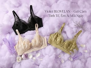 Áo Ngực Ren Violet BLOVELAN - Gợi Cảm Tinh Tế, Êm Ái Mỗi Ngày