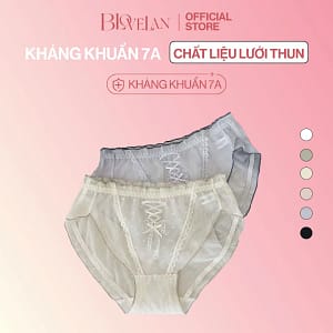 Quần lót nơ nữ vải lanh thoáng mát mỏng nhẹ Luna