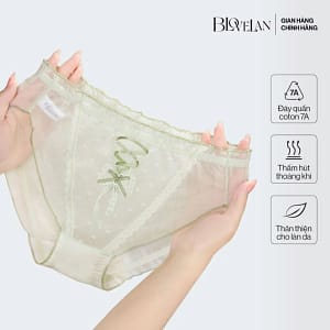 Alternative view of Quần lót nơ nữ vải lanh thoáng mát mỏng nhẹ Luna